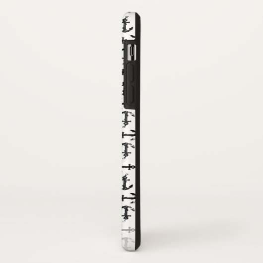 Gehäuse für schwarz-weiße Mobiltelefone Case-Mate iPhone Hülle (Hinten/Links)