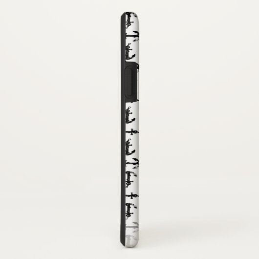 Gehäuse für schwarz-weiße Mobiltelefone Case-Mate iPhone Hülle (Hinten/Rechts)