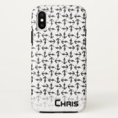 Gehäuse für schwarz-weiße Mobiltelefone Case-Mate iPhone Hülle (Rückseite)