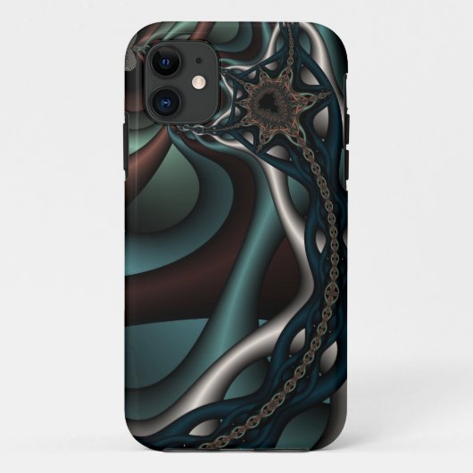 Gehäuse für verkettetes Fraktal für iPhone4 Case-Mate iPhone Hülle (Rückseite)