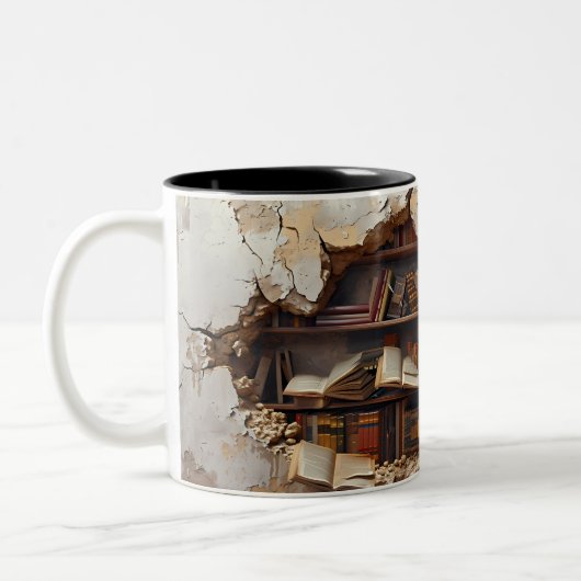Gehäuse in der virtuellen Bibliothek im 3D-Stil Zweifarbige Tasse (Links)