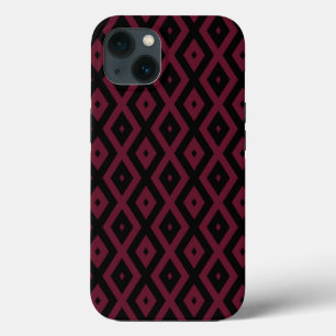Gehäuse-Mate iPhon-Muster aus Burgund und schwarze Case-Mate iPhone Hülle