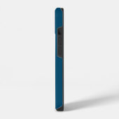 Gehäuse Minze und Blauer Farbblock iPhone Hülle (Linke Seite)