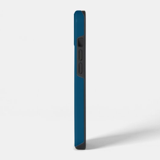 Gehäuse Minze und Blauer Farbblock iPhone Hülle (Linke Seite)