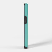 Gehäuse Minze und Blauer Farbblock iPhone Hülle (Rechte Seite)