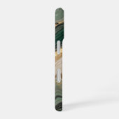 Gehäuse mit grünem Marmormuster iPhone 16 Hülle (Rechte Seite)