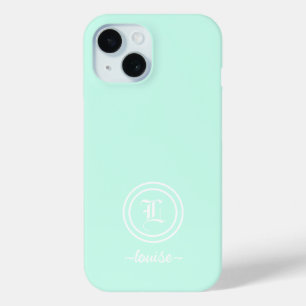 Gehäuse mit individueller Mini-Grün-Monogramm-Tast Case-Mate iPhone Hülle