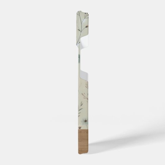 Gehäuse mit personalisierter Wildblume iPhone Hülle (Linke Seite)