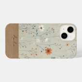 Gehäuse mit personalisierter Wildblume iPhone Hülle (Rückseite (Horizontal))