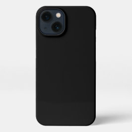 Gehäuse mit Schlichter Black Phone-Abdeckung iPhone 13 Hülle