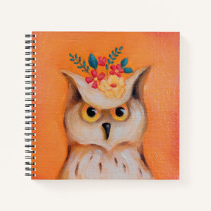 Gehäuse und Blume-Hardcover-Notebook Notizblock
