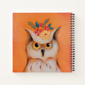 Gehäuse und Blume-Hardcover-Notebook Notizblock (Rückseite)