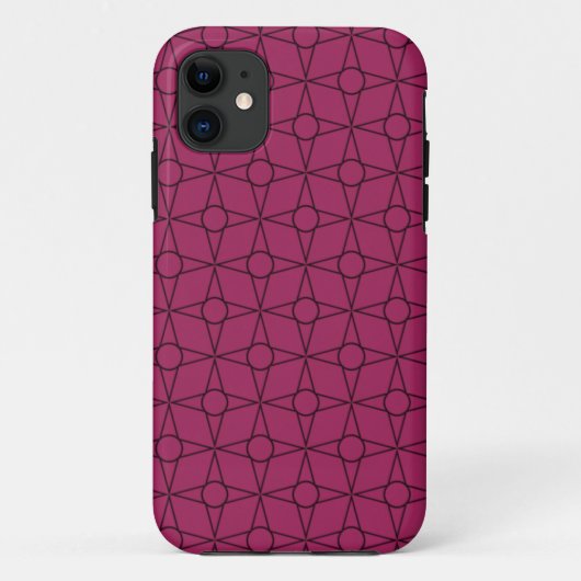 Gehäuse von Funky Geometric BT iPhone 5, rosa Case-Mate iPhone Hülle (Rückseite)