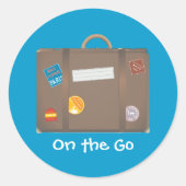 Gehäuseblattform Runder Aufkleber (Vorderseite)