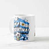 Gehe Argentinien Fußball Design | Argentinien Kaffeetasse (Vorderseite Links)