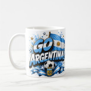 Gehe Argentinien Fußball Design Argentinien Kaffeetasse