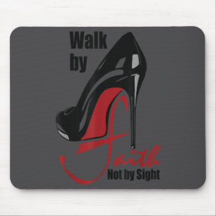 Gehe durch Glauben, nicht durch Anblick Motivation Mousepad