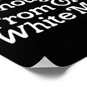 Gehe genug von alten weißen Männern Funny Feminist Poster (Ecke)