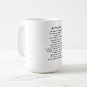 "Gehe ich hinunter den Gang?" Tasse (Vorderseite Links)