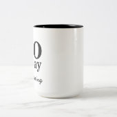 , Gehe ich schreibe der Kaffee-Tasse des Zweifarbige Tasse (Mittel)