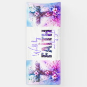 Gehe im Glauben Banner (Vertikal)