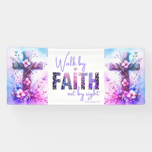 Gehe im Glauben Banner (Horizontal)