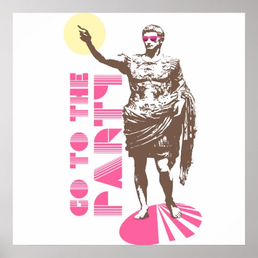 Gehe ins Party Poster (Vorne)