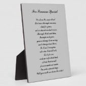 "Gehe mir den Gang hinunter?" Tafel Fotoplatte (Seite)