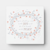 Gehe mit Freude aus - Isaiah 55:12 Fotoplatte (Vorderseite)