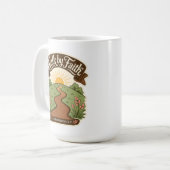 Gehe mit Glauben Christlich  Kaffeetasse (Vorderseite Links)