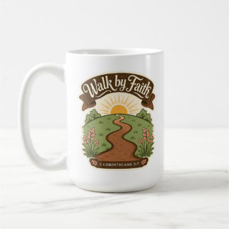 Gehe mit Glauben Christlich  Kaffeetasse