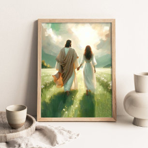 Gehe mit mir Jesus _ Christliche Wandkunst _ Jesus Poster