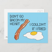 Gehe nicht in mein Herz zurück - lustig Postkarte (Vorne/Hinten)