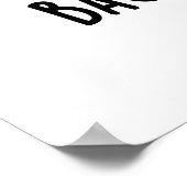 Gehe nicht in meinen herzen Funny Pig Pun zurück Poster (Ecke)