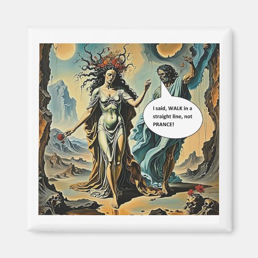 Gehe nicht stolzieren magnet (Vorne)