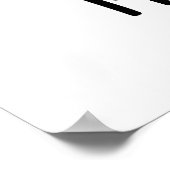 Gehe nicht zu meinem herzen Funny Food Pun Poster (Ecke)