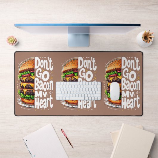 Gehe nicht zu meinem herzen Funny Food Pun Schreibtischunterlage (Büro 1)