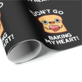 Gehe nicht zu, mir das süße Brot zu backen Dunkle  Geschenkpapier (Rolleneckpunkt)