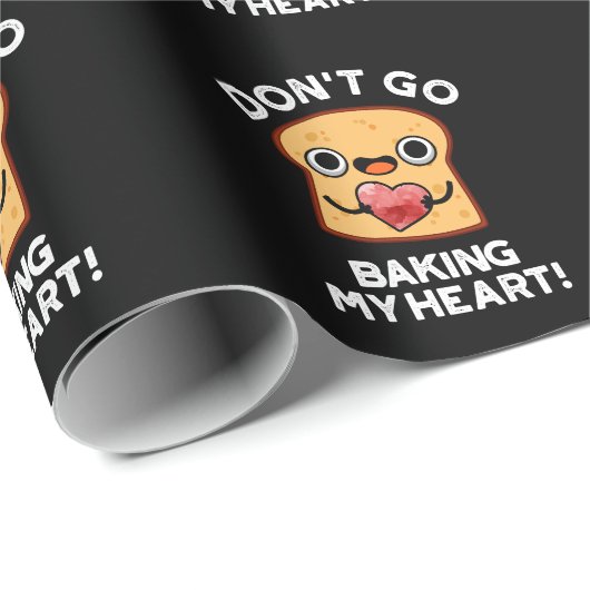 Gehe nicht zu, mir das süße Brot zu backen Dunkle Geschenkpapier (Rolleneckpunkt)