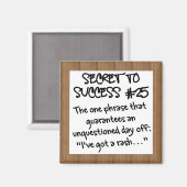 Gehe nicht zur Arbeit Magnet (Vorderseite/Rückseite)