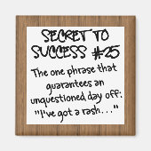 Gehe nicht zur Arbeit Magnet (Vorne)