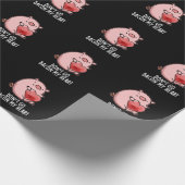 Gehe nicht zurück zu meinem herzen Funny Pig Pun D Geschenkpapier (Ecke)