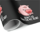 Gehe nicht zurück zu meinem herzen Funny Pig Pun D Geschenkpapier (Rolleneckpunkt)