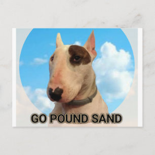 Gehe Pfund Sand Postkarte