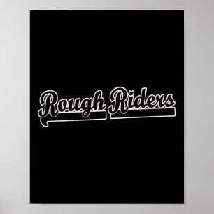 Gehe Rough Riders Fußball Footll Verkauf Sketll Tl Poster