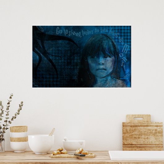 Gehe schlafend poster (Küche)