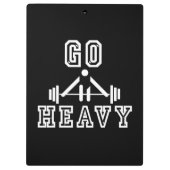 Gehe schwer klemmbrett (Rückseite)