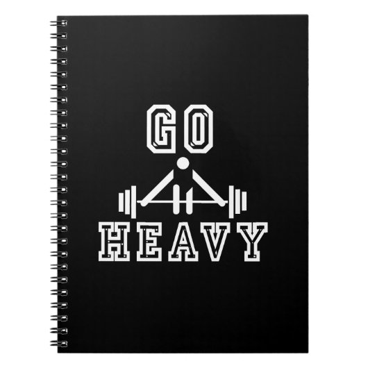 Gehe schwer notizblock (Vorderseite)