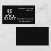 Gehe schwer visitenkarte (Vorne/Hinten)