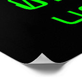 Gehe selbst (Binary Curse Word) Poster (Ecke)